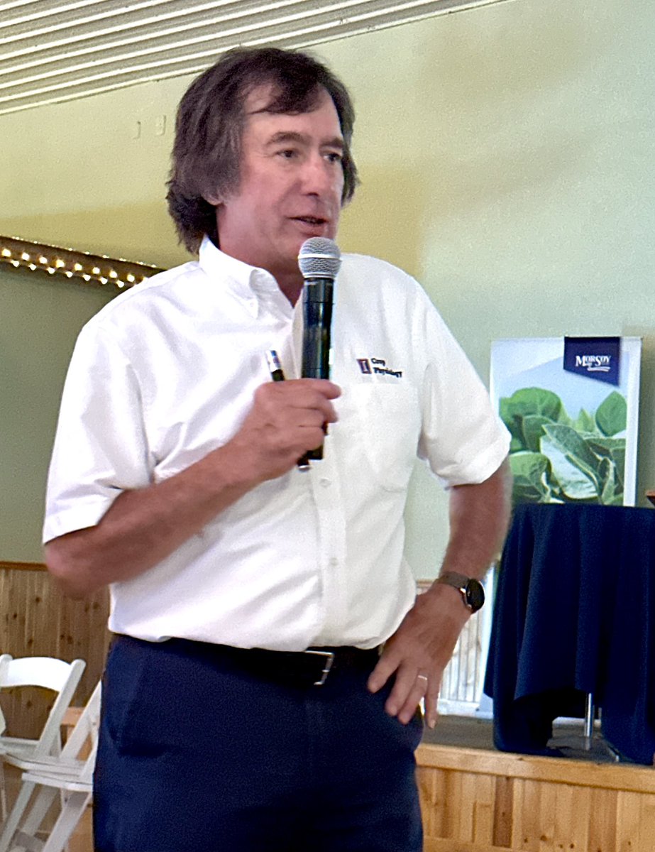 Variety selection is the most important decision growers can make to improve soybean yield, says Dr. Fred Below, Professor of Crop Physiology from <a href="/ACESIllinois/">College of ACES</a> at today’s 6 Secrets of Soybean Success event in Odessa, hosted by MFA &amp; <a href="/Asgrow_DEKALB/">DEKALB Asgrow Seed</a> #betterbeans #improveyield