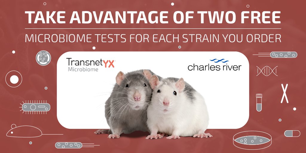 Transnetyx's tweet image. Have you taken us up on our special offer yet?

Back by popular demand, we&apos;ve extended our partnership with @CRiverLabs to offer you 2 FREE #MicrobiomeTests for every rat or mouse strain you order from CRL!

Click the link below to get yours!🧬👇🏽

#MicrobiomeAnalysis
