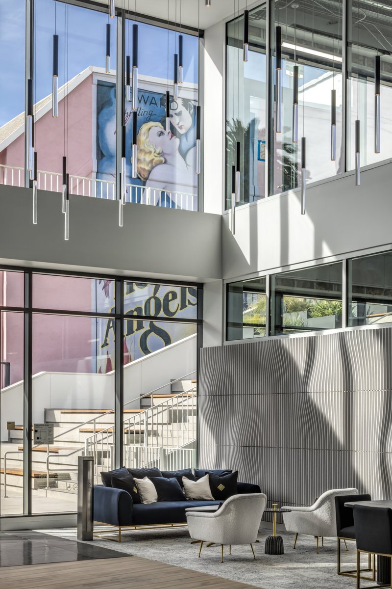 Positioned at the southeast corner of Sunset Las Palmas Studios, sits Harlow – a fully leased 4-story creative office. It features greenhouse-inspired architecture to provide natural light and is named after the iconic 1930s film star, Jean Harlow.