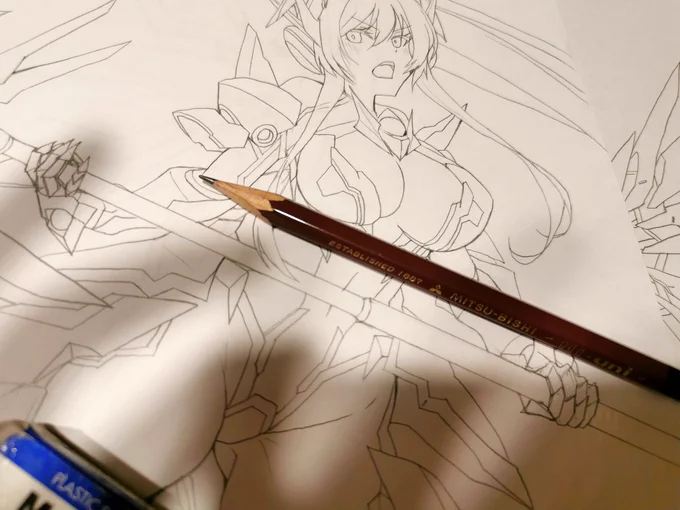 Skeb No.46 girl WIP 