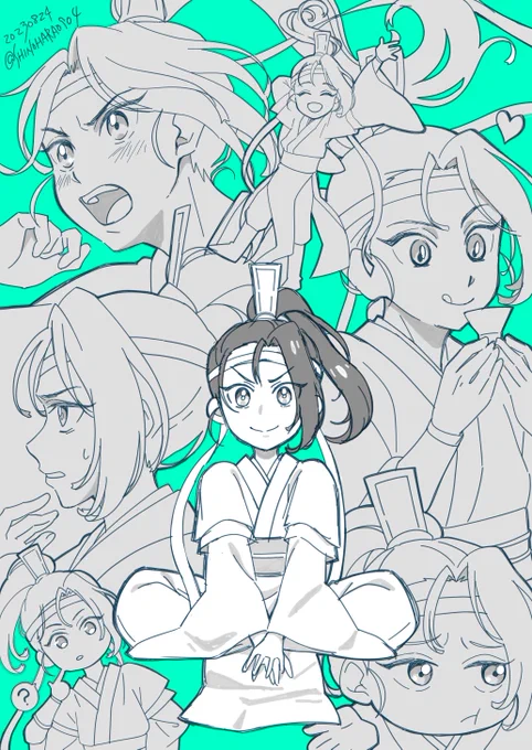 景儀くんおめでとう〜〜〜^_^次こそカラーで!と思いつついつも勢いな絵で(T ^ T)#0824藍景儀生誕祭#藍景儀0824生日快乐#蓝景仪0824生日快乐 