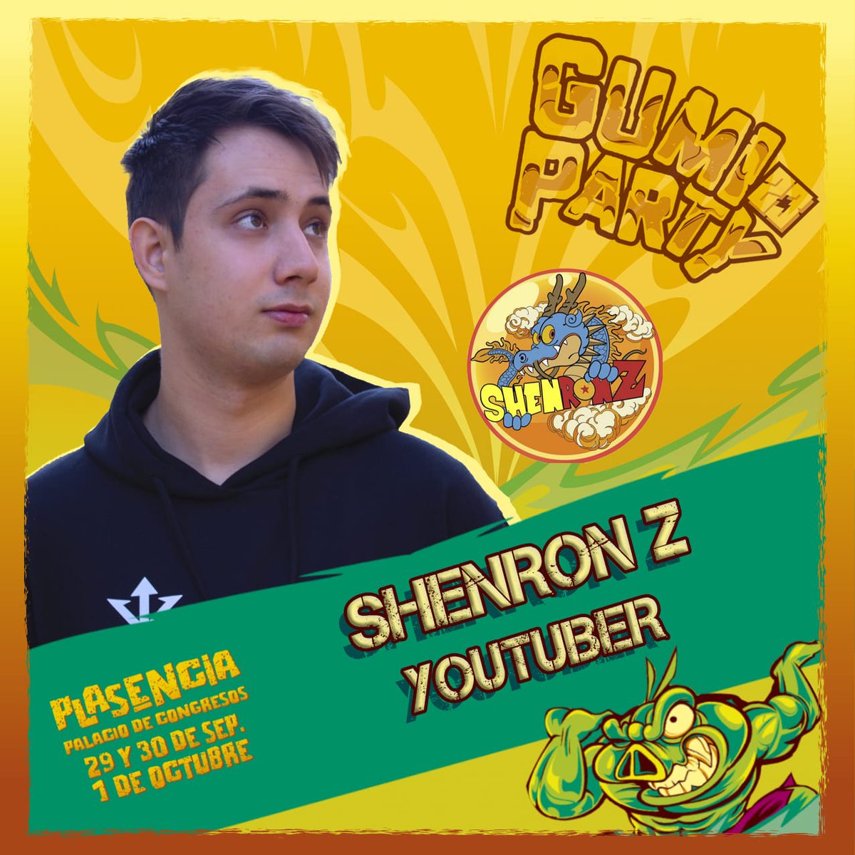 🐉Tenemos el honor de presentar a <a href="/ShenronZ_/">ShenronZ ®</a>, uno de los YouTubers más relevantes del panorama hispano especializado en DragonBall✨

¡¡Podrás conocerle en persona durante los tres días del evento!!

¿A qué esperas a pillar tus entradas?