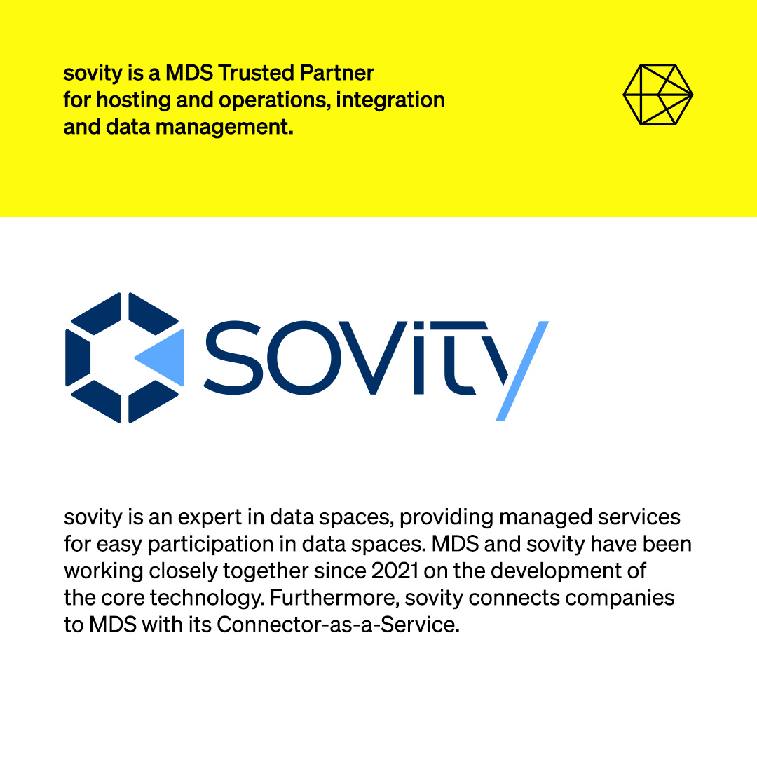 mobilityDS's tweet photo. (1/2)Since 2021, #sovity has been a trusted partner of MDS. As a data space specialist, sovity provides managed services to navigate effortlessly through data ecosystems. The company supports MDS Members with hosting, operations, integration and data management. https://t.co/Sgd2z0Ssbl