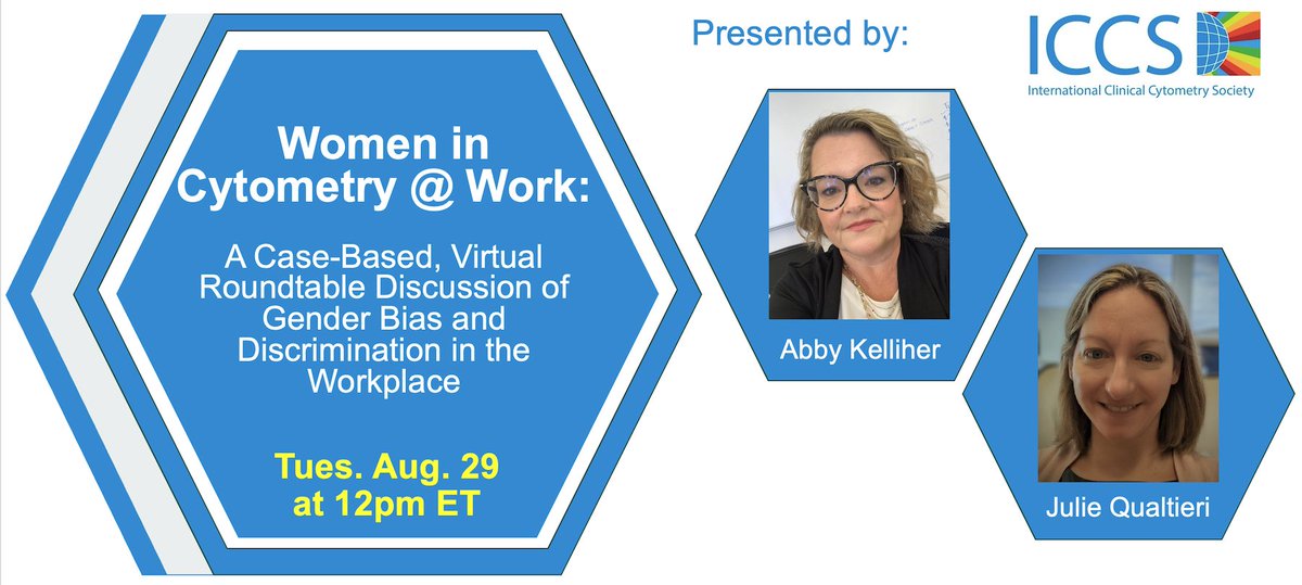ICCS Women in Cytometry @ Work Discussion will take place on August 29 at 12pm ET. @ICCS_Education @IccsWic. All are invited to attend. Here is the link to register: cytometry.org/web/calendar.p…