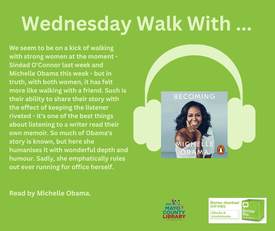 The nice walking weather is still with us, thankfully, so here is our recommendation this week for #WalkOnWednesday. We really enjoyed this one and we're sure you will too. #LibraryLife #LoveBooks #LoveReading