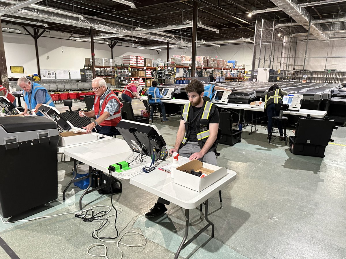 Wake BOE kicked off Logic &amp; Accuracy Testing for the October election today! They started with the ExpressVote, next is the DS200, followed by the DS850, &amp; hope to be finished by Friday afternoon. This process is open to the public.