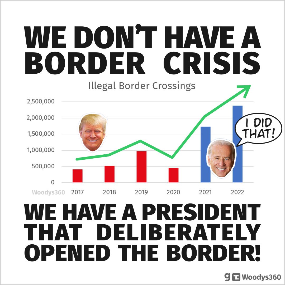 5dme81's tweet photo. Biden is PURPOSEFULLY OPENING THE BORDER❗❗❗❗❗❗❗❗❗❗❗

#DemocratsAreDestroyingAmerica 👇 https://t.co/xMz3gm6WRu