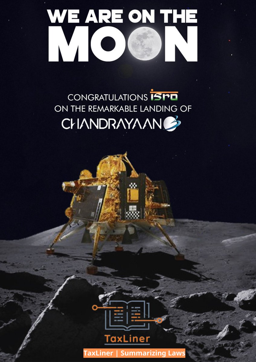 TaxLiner's tweet photo. WE ARE ON THE MOON ! 
#Chandrayaan3 https://t.co/hgVm5ABM4W
