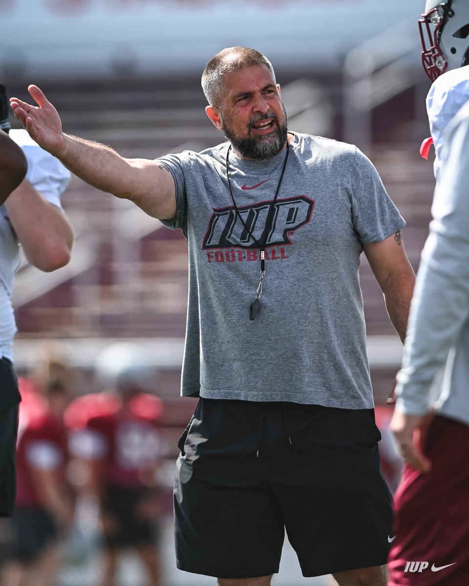 IUPfootball's tweet photo. Bringing the intensity into todays scrimmage, don’t miss it! Come out to Miller Stadium at 6:30pm to watch the Crimson Hawks in action one last time before they kick off the season on August 31st! 

#ALLIN | #TalonsUp https://t.co/sizzcU2mcf
