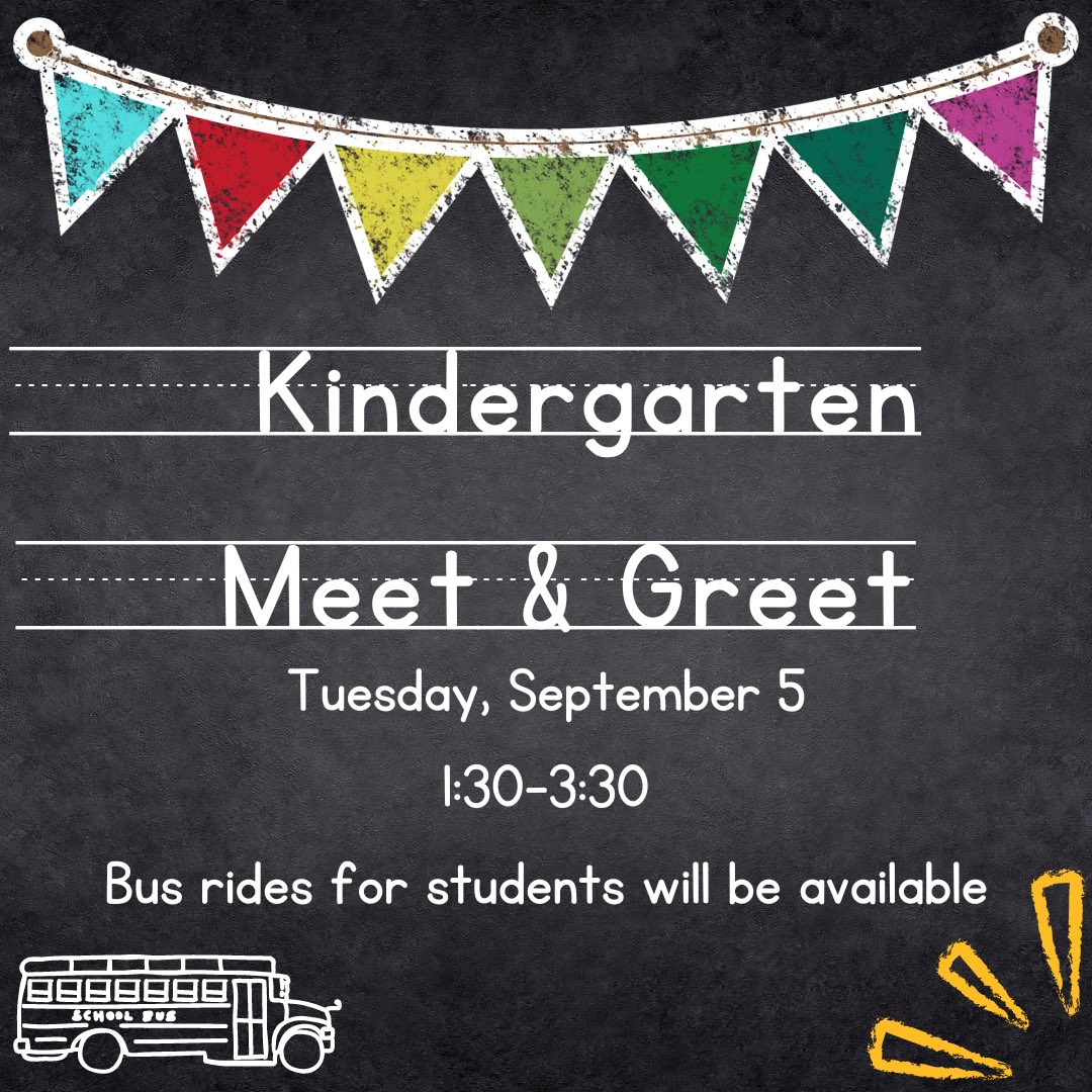 QuestPTSO's tweet photo. 📣 attention new K families! 📣 

Kindergarten Meet &amp; Greet is Tue 9/5 130-330pm! 
We look forward to meeting you! ✏️📚🍎 

**plz note this is for K families only…Open House &amp; Ice Cream Social event for ALL students is 9/20 6pm 😃 https://t.co/C9qgomStu6