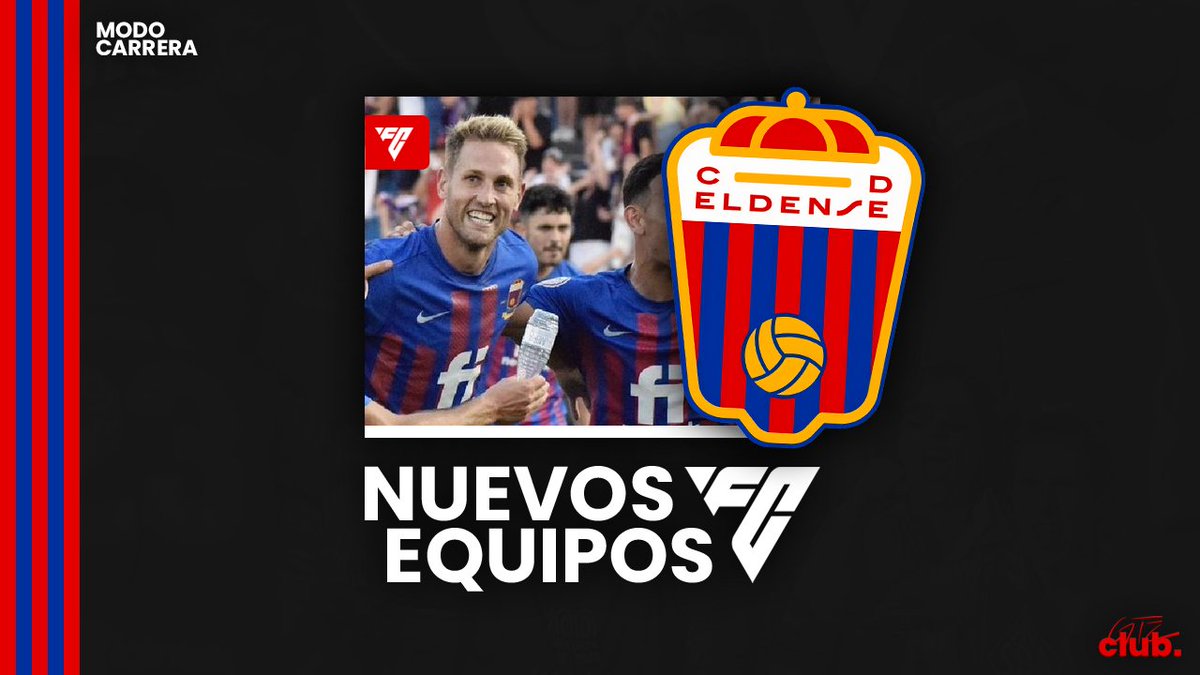 clubmodocarrera's tweet photo. NUEVOS EQUIPOS #FC24 - C.D. ELDENSE 🇪🇦

Como cada año, los ascensos nos traen nuevos equipos e historias para Modo Carrera

🧵 Hoy os cuento en un pequeño hilo la historia de este club y porque debe ser uno de los equipos con los que hagas un Modo Carrera en el próximo juego https://t.co/qLCJJ63Svp