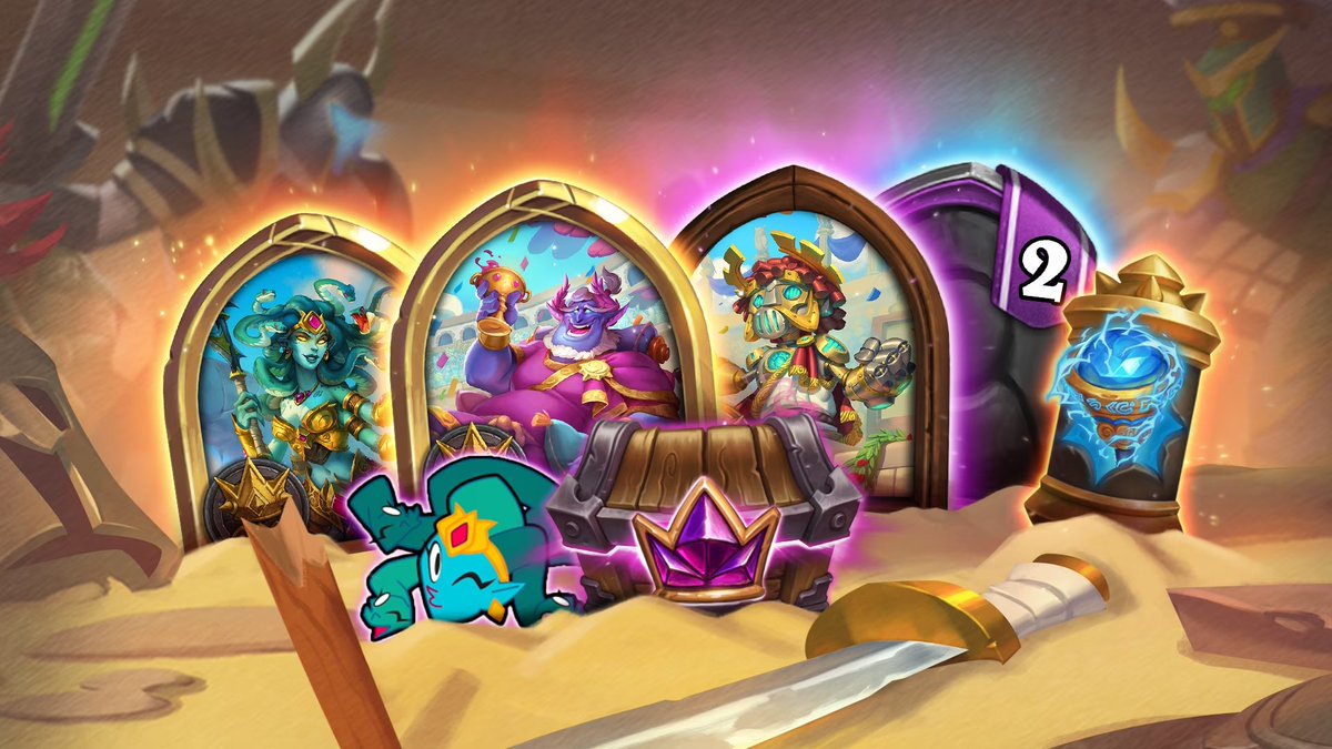 HSTopDecks's tweet photo. We're giving away two Battlegrounds Season Pass codes (provided by Blizzard!) In order to enter:

- Follow us.
- Share this.
- Leave a comment with your favorite Tier 7 minions (you can find all of them here: https://t.co/rbk9p6xJ1X)

Winners will be drawn tomorrow (August 24)! https://t.co/ShGLfn76Vg