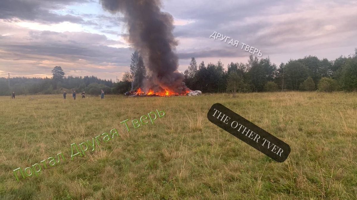 ToanGuru's tweet image. ❗️Aircraft belonging to #Wagner PMC head #Prigozhin crashed in Russia.

All passengers on the aircraft were killed. Wagner founder Prigozhin allegedly was among the passengers of the plane, Russian media reported.