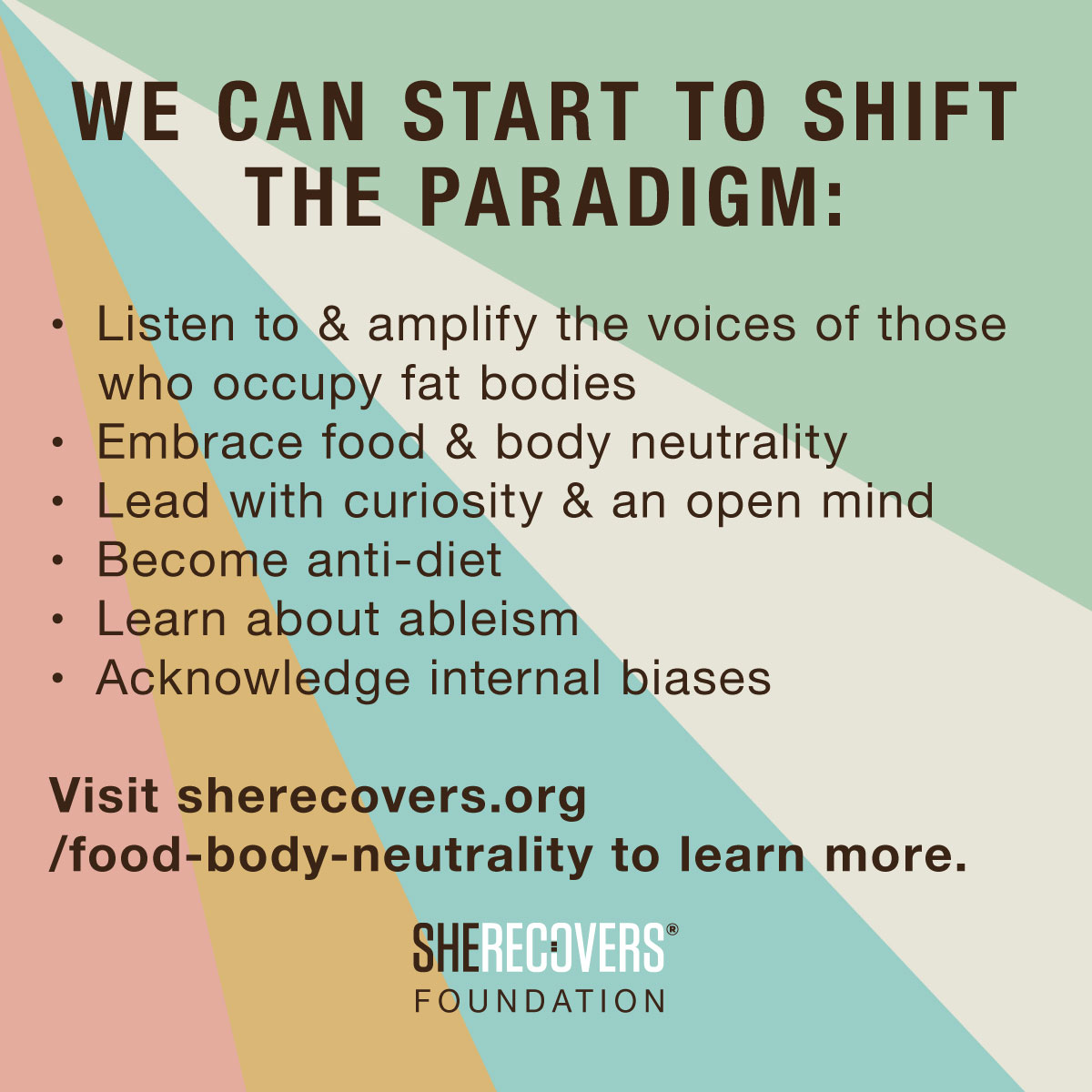 She_Recovers's tweet photo. Deep bow of gratitude to everyone who contributed &amp; reviewed this iteration...&amp; to everyone dismantling oppressive systems &amp; shifting the culture surrounding food &amp; our bodies! 🔗 https://t.co/eJn9MFKgI1 

(3 of 3)

#SHERECOVERS #FoodAndBodyNeutrality #AntiDiet #FatAcceptance https://t.co/5Wv2lKln7D
