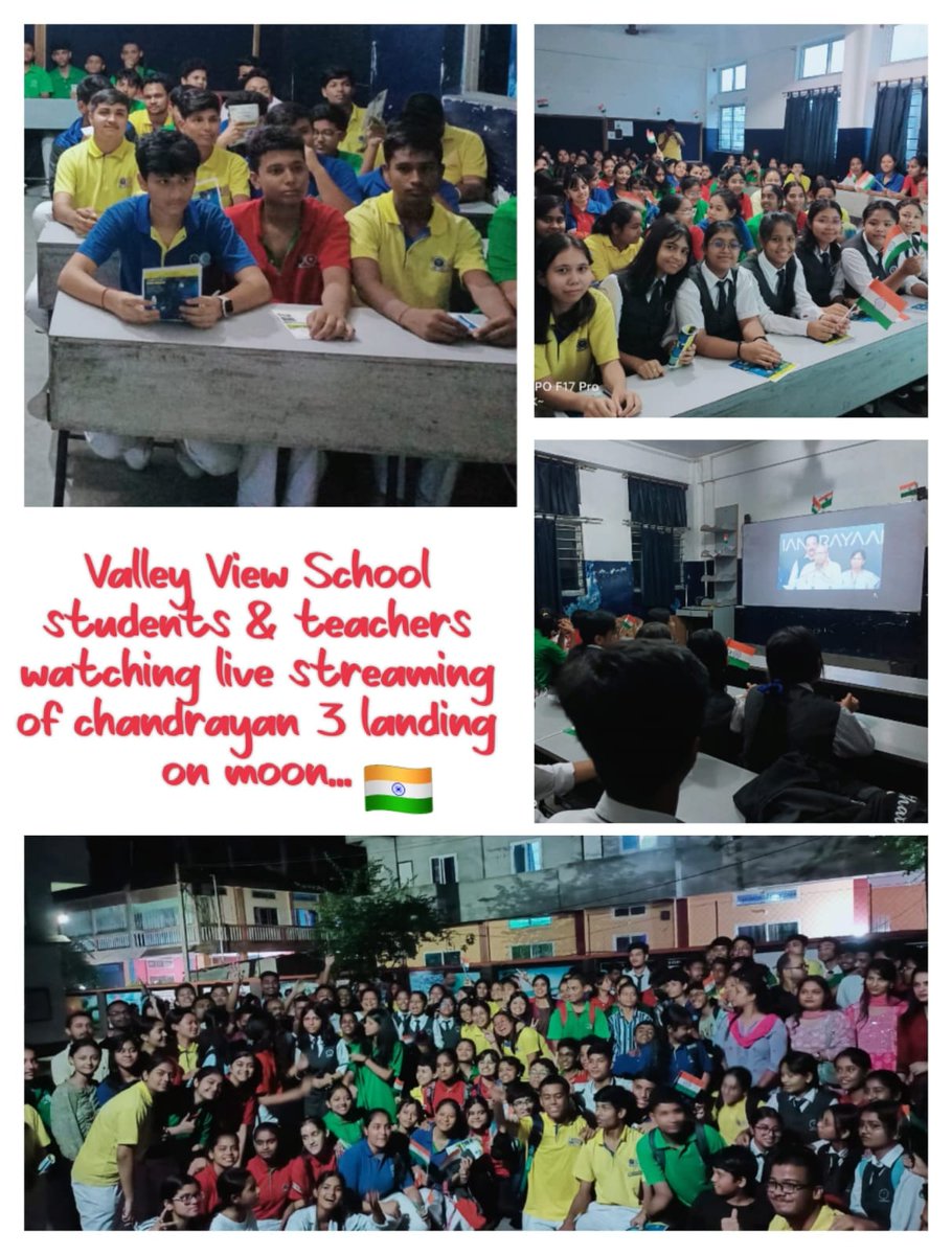 valleyviewscnlp's tweet photo. Valley View School students & teacher watching live streaming of chandrayan 3 landing on moon...🇮🇳🇮🇳🇮🇳🇮🇳🇮🇳🇮🇳🇮🇳🇮🇳🇮🇳
#Congratulations_ISRO🇮🇳🇮🇳🇮🇳 #Valley_View_School
#Date_23_08_2023 https://t.co/f22NmXrWOG