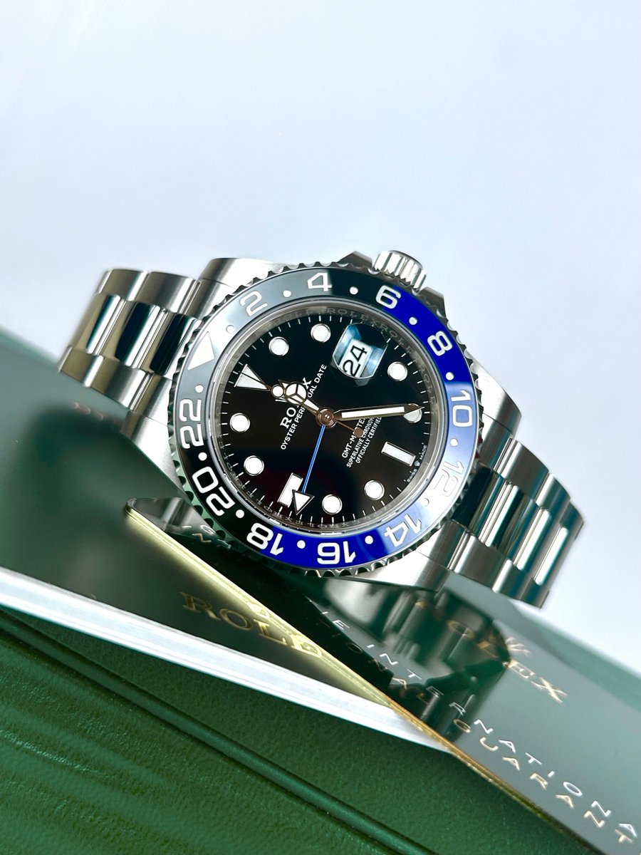 GmgWatches's tweet photo. 𝐑𝐨𝐥𝐞𝐱 𝐆𝐌𝐓-𝐌𝐚𝐬𝐭𝐞𝐫 𝐈𝐈 - 𝟏𝟐𝟔𝟕𝟏𝟎𝐁𝐋𝐍𝐑 💙🦇

Multiple ‘Batman’ in stock today! ✅

Prices from - £13,150! https://t.co/rYkxEp2RL6