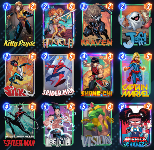 I won the Card Thwips! Issue #23 competition.
LambySeries made a crazy deck. This deck is too strong. @snapdecks