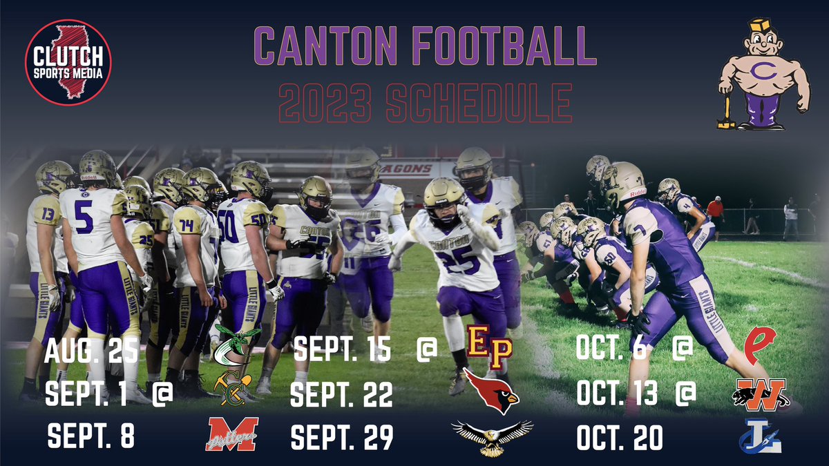 ClutchSportsIL's tweet photo. Canton is building for the future with a younger group this year.

However, @LittleGiantsFB already has some players to watch out for. Meet them and hear from HC Nick Wright in Canton’s season preview here, on CSM Overtime: https://t.co/a0dX5nwPu1

#ClutchUp https://t.co/5r44Lhk72A