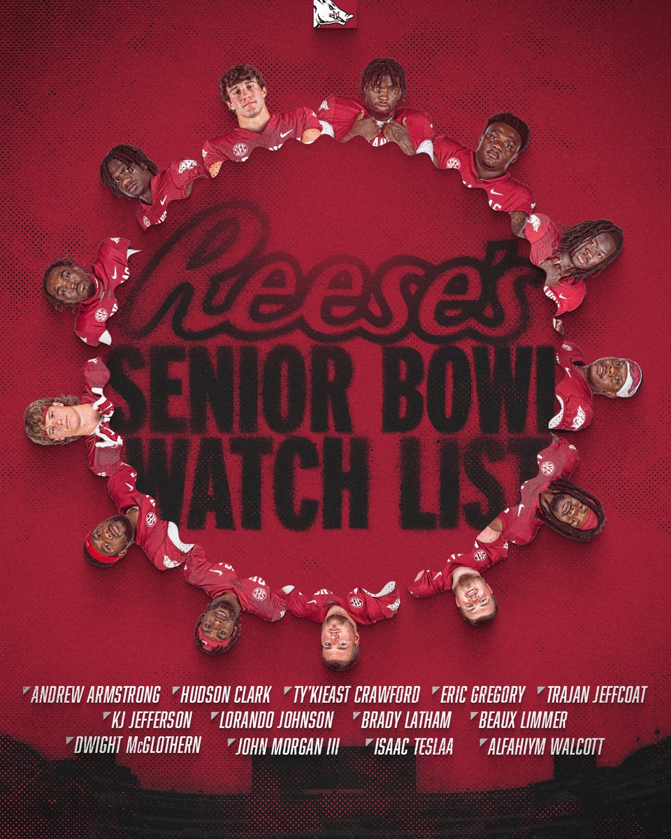 We see the @seniorbowl seeing our guys! 👀 We're 1 of 26 schools in the nation with 10+ players on the watch list.