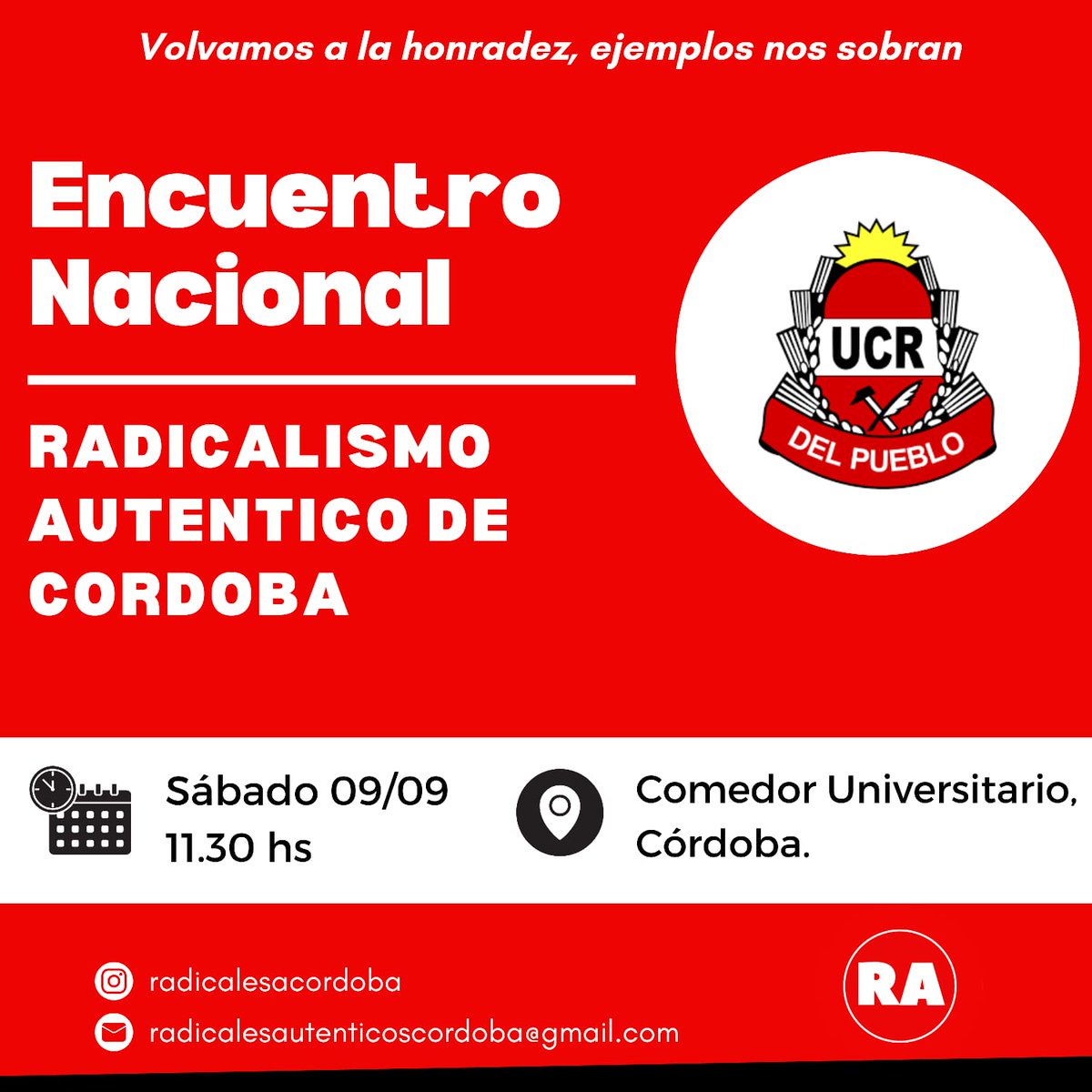 CordobaVerdad's tweet photo. 𝗟𝗢𝗦 𝗥𝗔𝗗𝗜𝗖𝗔𝗟𝗘𝗦 𝗔𝗨𝗧𝗘́𝗡𝗧𝗜𝗖𝗢𝗦 𝗥𝗘𝗗𝗢𝗕𝗟𝗔𝗡 𝗟𝗔 𝗔𝗣𝗨𝗘𝗦𝗧𝗔, 𝗣𝗟𝗘𝗡𝗔𝗥𝗜𝗢 𝗡𝗔𝗖𝗜𝗢𝗡𝗔𝗟 𝗘𝗡 𝗦𝗘𝗣𝗧𝗜𝗘𝗠𝗕𝗥𝗘
El Radicalismo Auténtico de Córdoba profundiza su crecimiento y redobla su apuesta de organización.
https://t.co/lWDYdMX3Qn https://t.co/gZsQVvDHSO