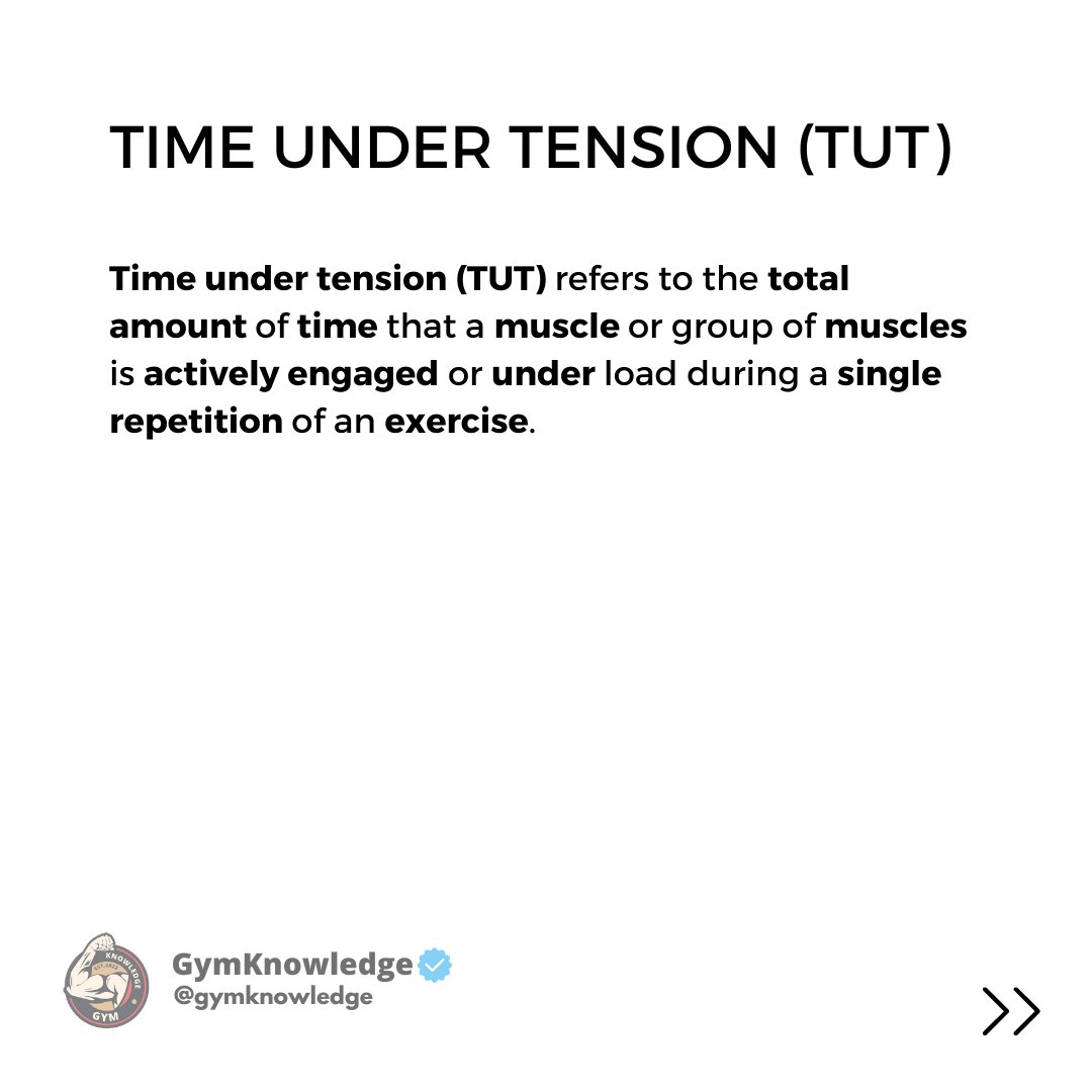 GymKnowledgeOne's tweet image. 💪 Maximizing Muscle Gains: The Power of Time Under Tension 💪

Unlock your body&apos;s potential with this bodybuilding secret! &quot;Time under tension&quot; (TUT) might just be the key to taking your gains to the next level. 🚀#gym #timeundertension #training
