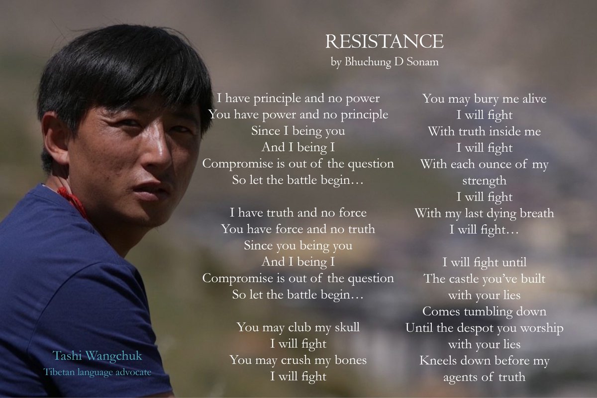 On 19 August Tashi Wangchuk, a Tibetan language advocate, was attacked by masked men in occupied #Tibet &amp; #Chinese police forced him to delete photos his phone. In 2016, he was sentenced to 5 years in jail for promoting Tibetan language. #resistance #freedom #tibet #LANGUAGE