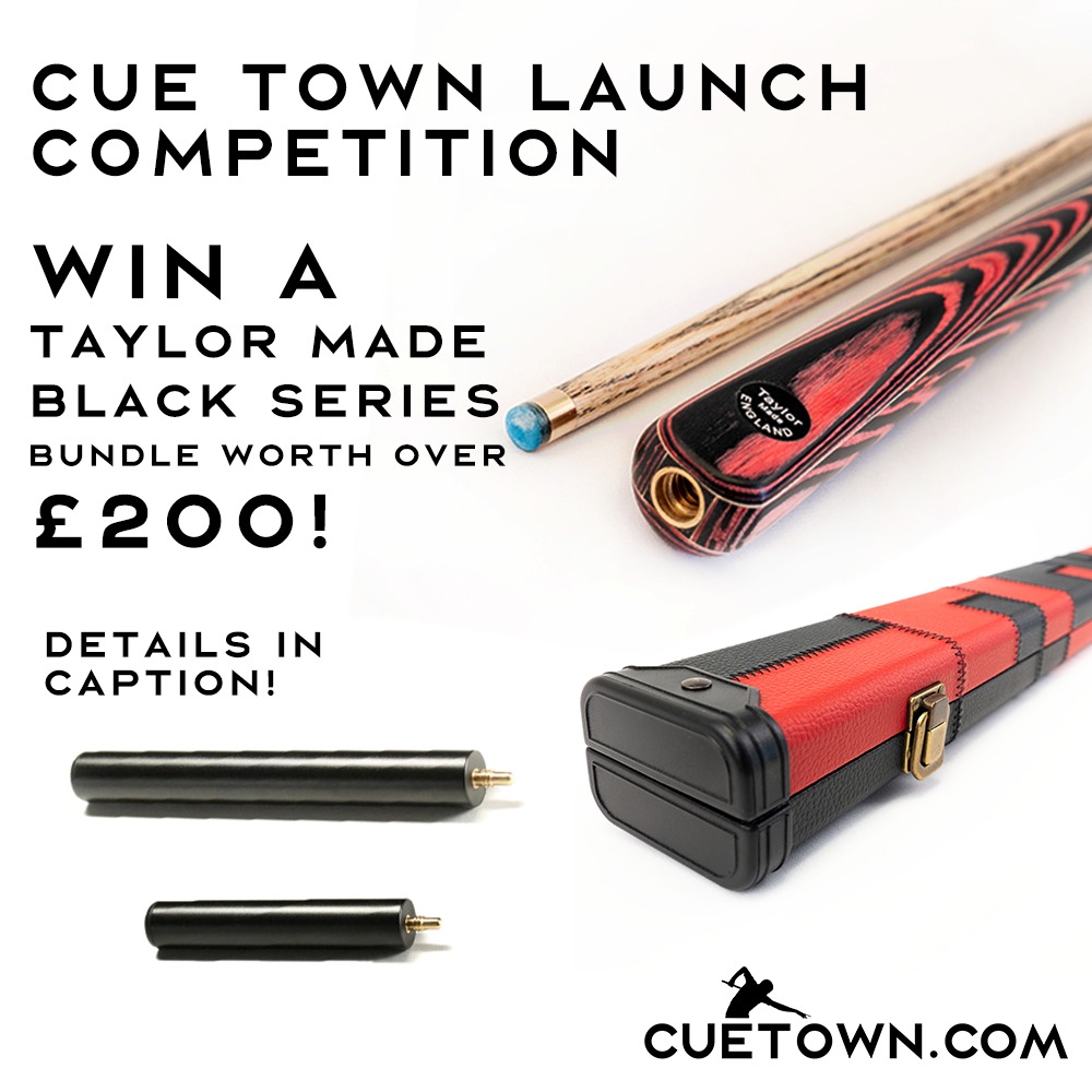 To celebrate the launch of Cue Town and our exclusive Taylor Made Black Series Cues. We're giving away a Black Series Cue and Case Bundle worth over £200 to anyone who follows our account and retweets this post. Winner announced next Friday. #cuetownlondon