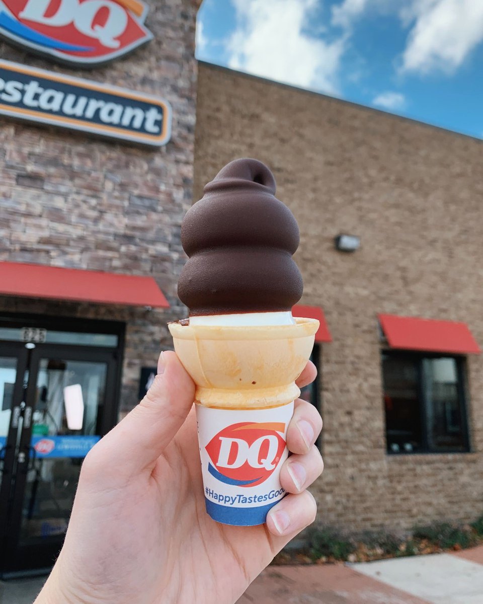 DairyQueenTX's tweet photo. Would you spend 99ยข for a small DQยฎ Cone (Dipped or Plain) just to see someone smile? ๐ https://t.co/CBDUyH9IpI