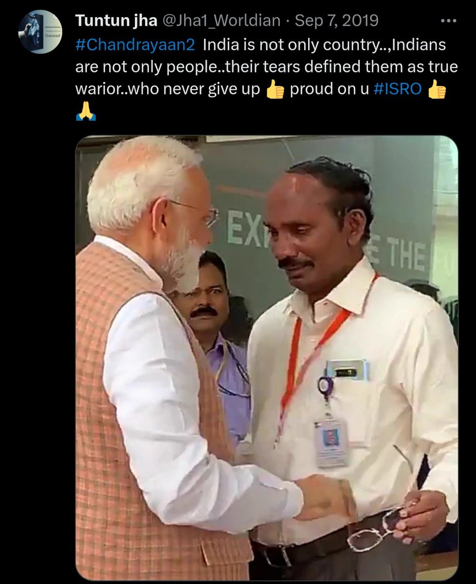 WorldianOffice's tweet photo. This time , Automatic Landing Sequence executed well,Lander Module arived at the designated point,ALS command, the LM to activates the engines,Sequential commands completed...

Hoorah, congratulations Team @isro  🇮🇳💐 jai hind🙏
We have done it and justified the tears 👍 https://t.co/26iTiDlGCV