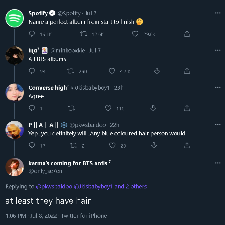 cpsporsho's tweet photo. ARMYs being savage for 25 tweets straight- ☕

A Thread (Part 2/2) https://t.co/xNh6vm8zGk