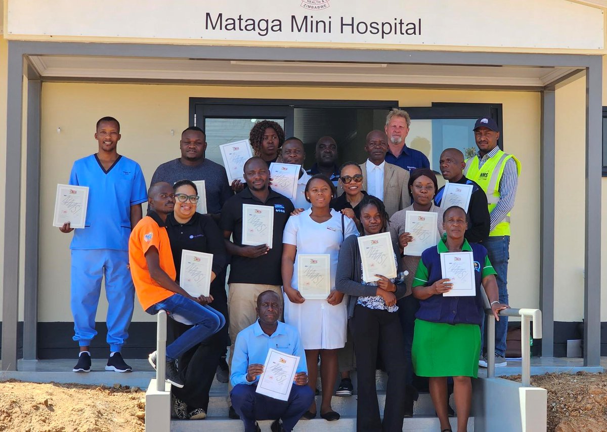 Built2CareZim's tweet photo. Equipment End User Training at Mataga Health Centre took place on 16th and 17th August. A total of 15 trainees attended and were awarded certificates upon successful completion. https://t.co/A5KHlv00UG