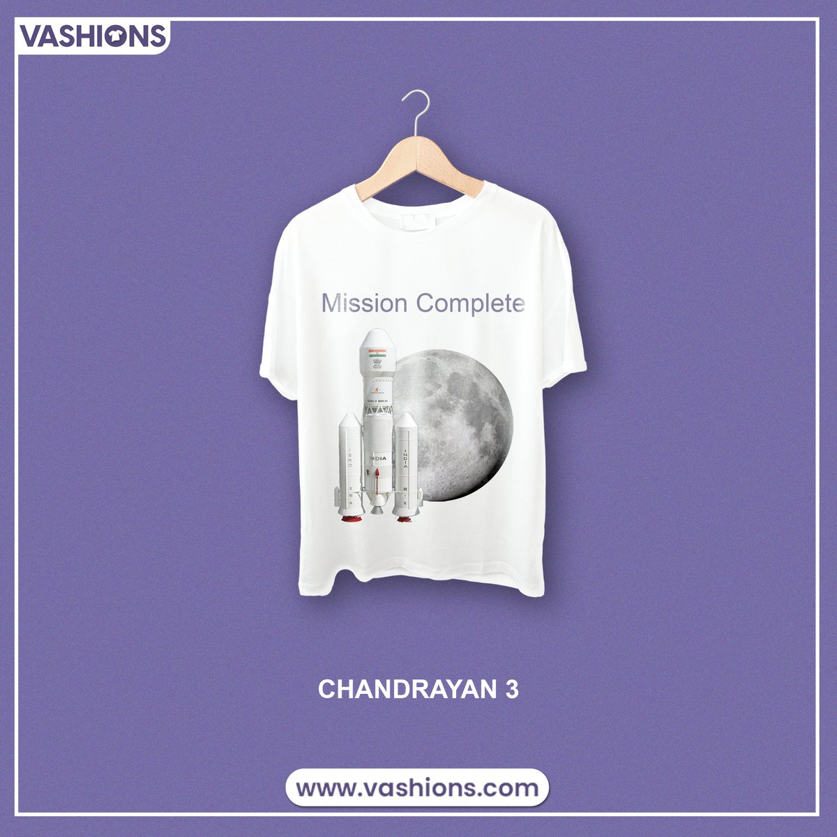 vashions_in's tweet photo. Reach for the stars, or in this case, the moon! ๐ Our Chandrayan printed t-shirts are out of this world. Get yours today!
#SpaceStyle #ChandrayanFashion #isro #isromissions #isromissions https://t.co/S9kNlk2b6Z