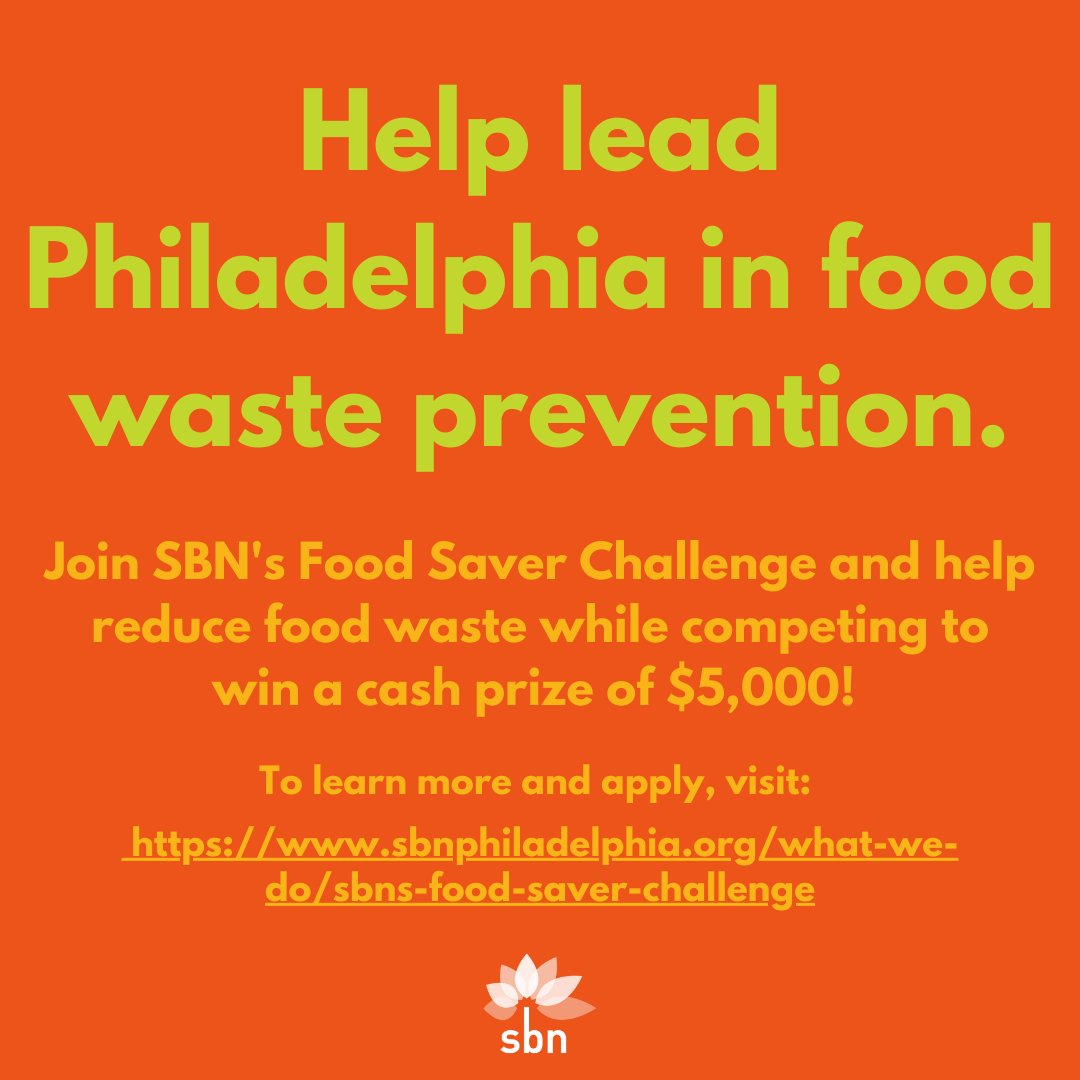 Philly’s food waste makes up for 20% of the total waste in the city. Let’s work together to help fight against food waste in the Philadelphia area with @sbnphila 's Food Saver Challenge. #SBN #FoodSaver #FoodWaste #Philly #PhillySustainability hubs.ly/Q01_ZgX80