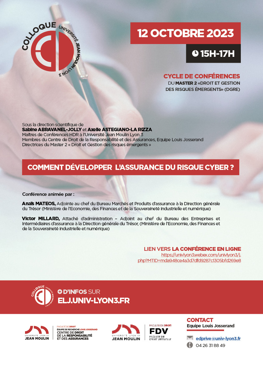 🥳 C'est la rentrée ! Et déjà deux conférences qui s'ajoutent à notre agenda !

➕ d'infos : elj.univ-lyon3.fr

<a href="/Droit_Lyon3/">Faculté Droit Lyon 3</a>