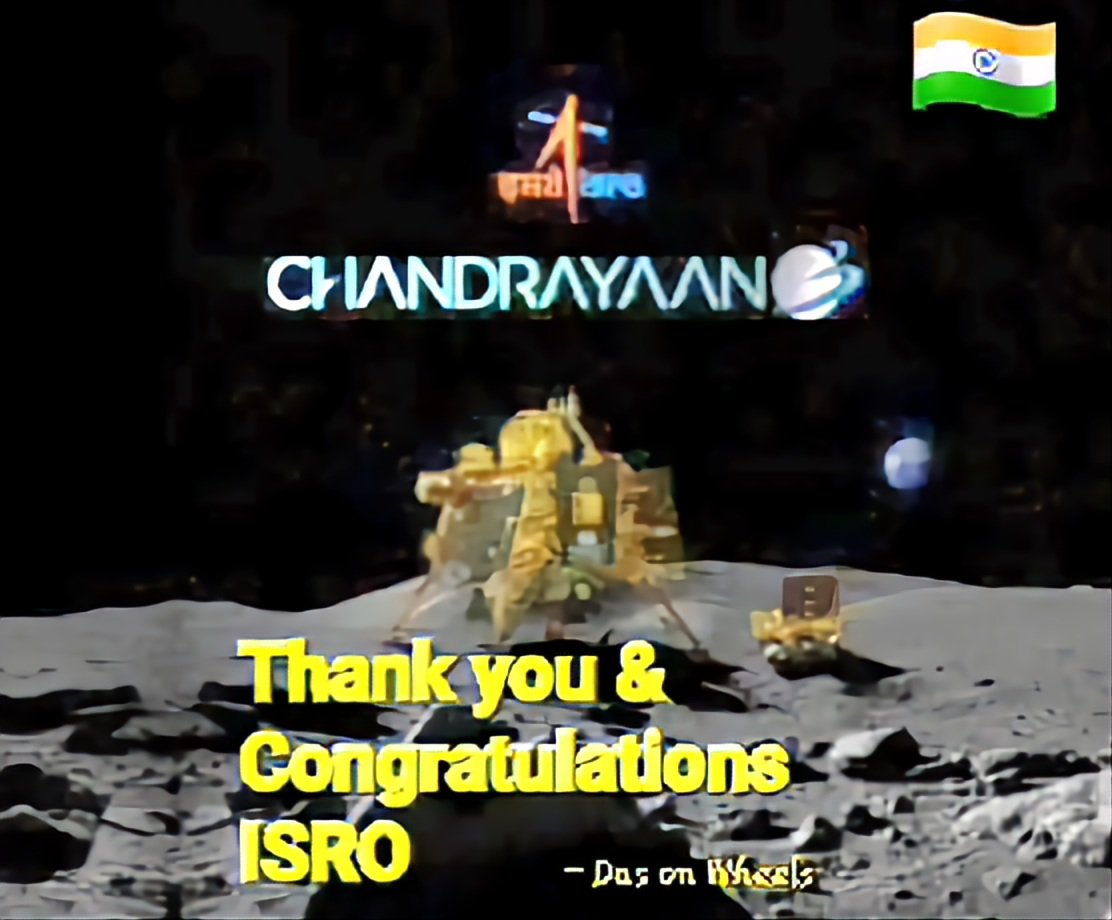 FoujiDon's tweet photo. I, Rahul Das, feeling proud to be an Indian . India has successfully landed on Moon. 
Congratulations to ISRO and also I would like to give a big thank for making our our country no 1. 
#Chandrayaan3
#ISROMissions
CHANDRAYAANE 3
Thank you
ISRO
Das on wheels https://t.co/GseACzPSqc