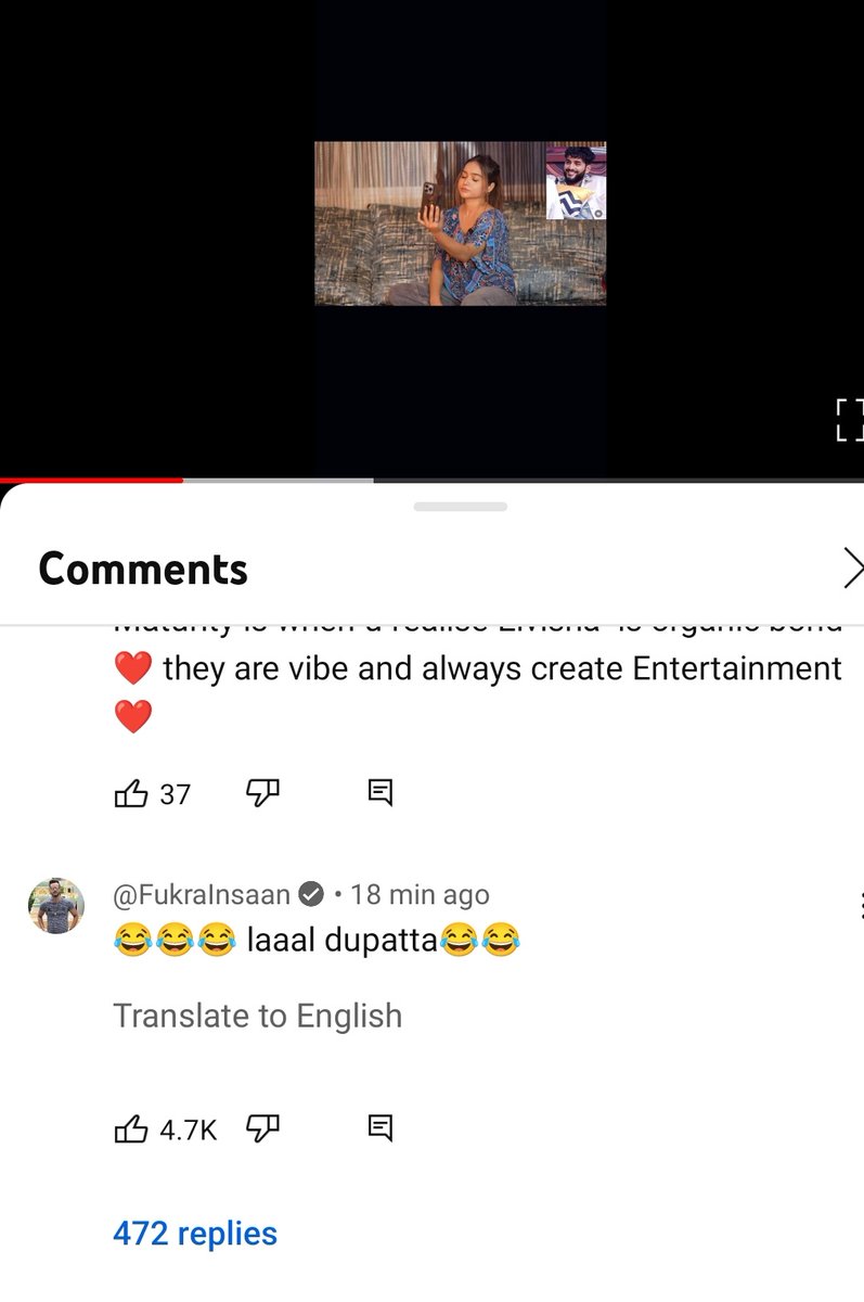 JituS7611's tweet photo. Abhi ne comment kiya Mani ki YT video par😍

Lal dupatta 💞

Dupatta to kuch jyada hi famous ho gaya😂😂

#Abhisha #AbhishaFam #AbhishekMalhan #ManishaRani https://t.co/1fAjCUTOdg