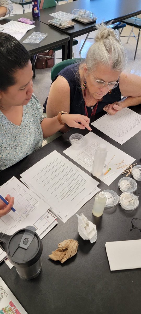 Had a great morning of PD with the 7th and 8th grade teachers of <a href="/ChathamCoSch/">Chatham County Schools</a> #STEM #science #handson #inquiry