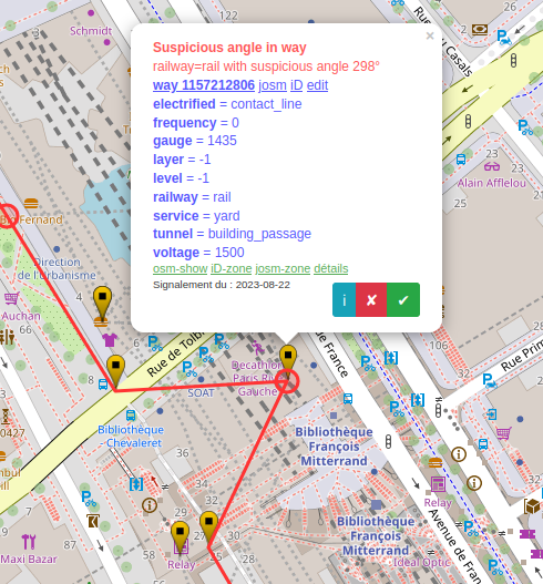 en.osm.town/@OsmoseQA/1109…
Let’s now track impossible railway segment angles.
osmose.openstreetmap.fr/fr/map/#item=1…

#OpenStreetMap
Thank to @tristramg