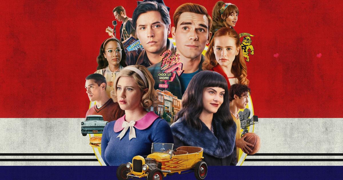 TVTango's tweet photo. 🌟Goodbye #Riverdale... Watch tonight @TheCW 9pm Series Finale @CW_Riverdale #NowLeavingRiverdale Starring #KJApa @lilireinhart @colesprouse @CamilaMendes @madelainepetsch @VanessaMorgan @DrewRayTanner #CaseyCott @EriVeronica #CharlesMelton About https://t.co/Dr3SRqeHBN https://t.co/Ce1fwBVHZl