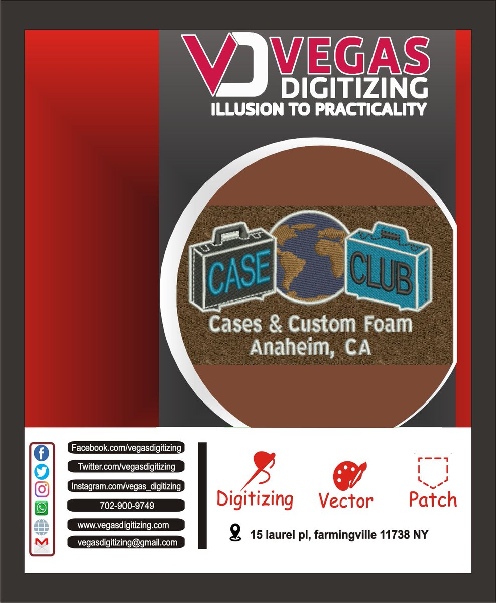 VegasDigitizing's tweet image. Get digitized your ideas into reality with our experts.

#Hat #Cap #Leftchest #Pocket #Polo #Sweatshirt #Jacket #Bag #Patch #Applique #3Dpuff #Hoodie
#vegasdigitizing #artwork #embroidery #usa #digitizing #designing #graphics #art #highquality #embroidery #digitizer