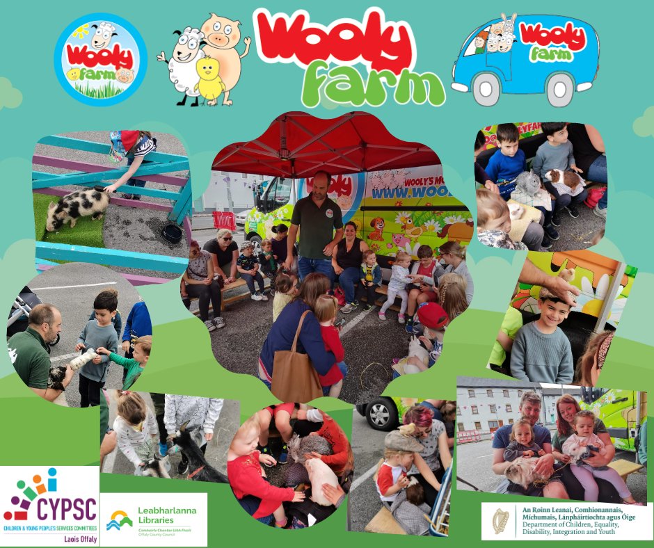 OffalyLibraries's tweet image. We were delighted to welcome children to #BanagherLibrary to see the wonderful animals from @WoolyFarmIre today!
#Integration #LifelongLearning