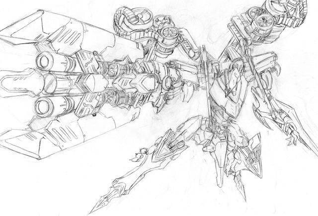 #新作発売記念AC創作祭
イラストもOKとの事なんで、過去絵をば。どれもこれも下書き止まりで清書まで行けなかったから、もしACⅥでイラスト描くことあれば完成させられるように頑張らねば(・ω・`) 