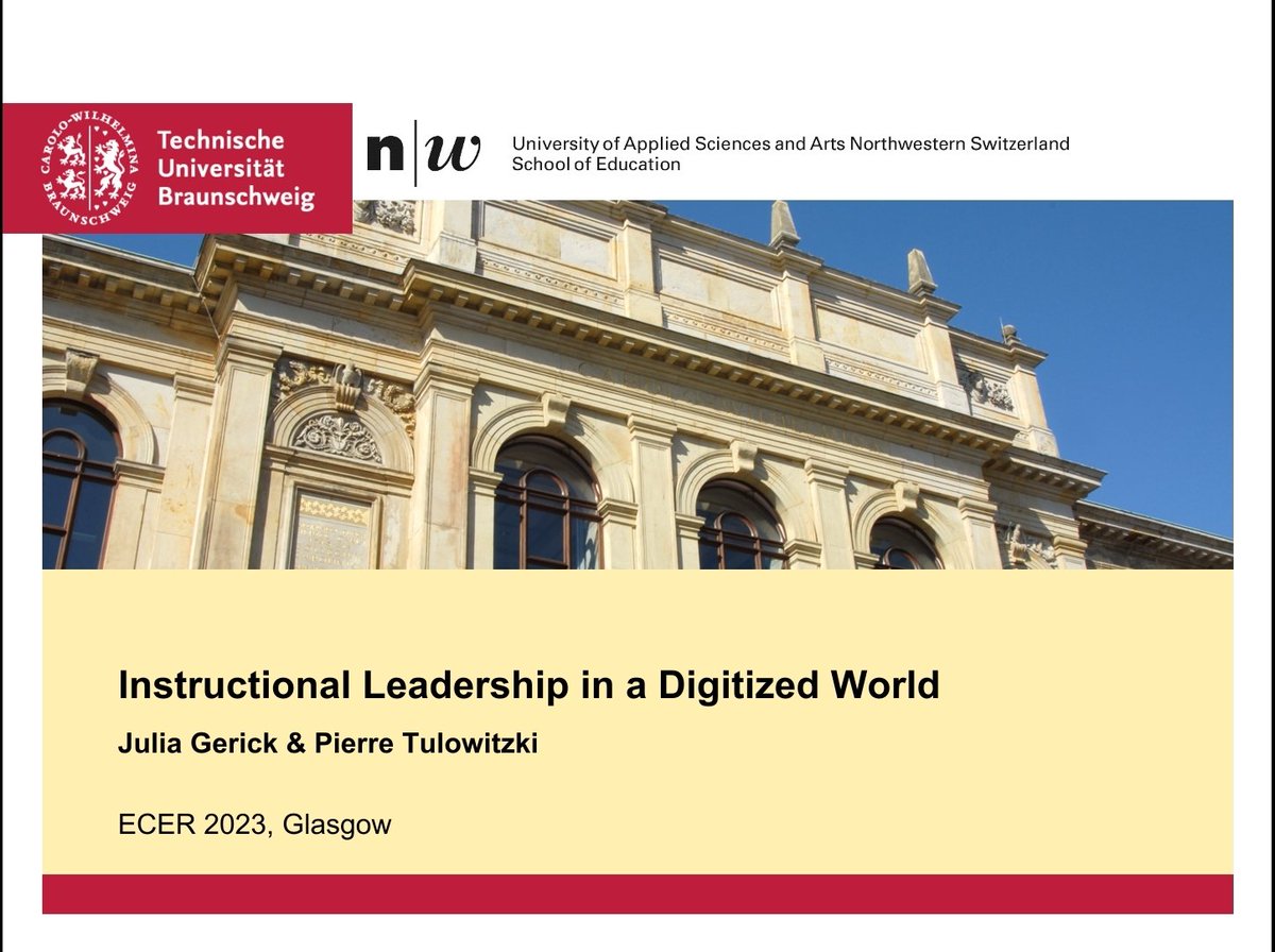 How does digital instructional leadership impact student learning? Julia Gerick and I use data from ICILS to get to the bottom of the matter. Get the answer at #ECER2023 today at 5:15pm in room Gilmorehill Halls (G12), 217A in session 16 SES 08 A @FHNW @PHFHNW @tuBraunschweig
