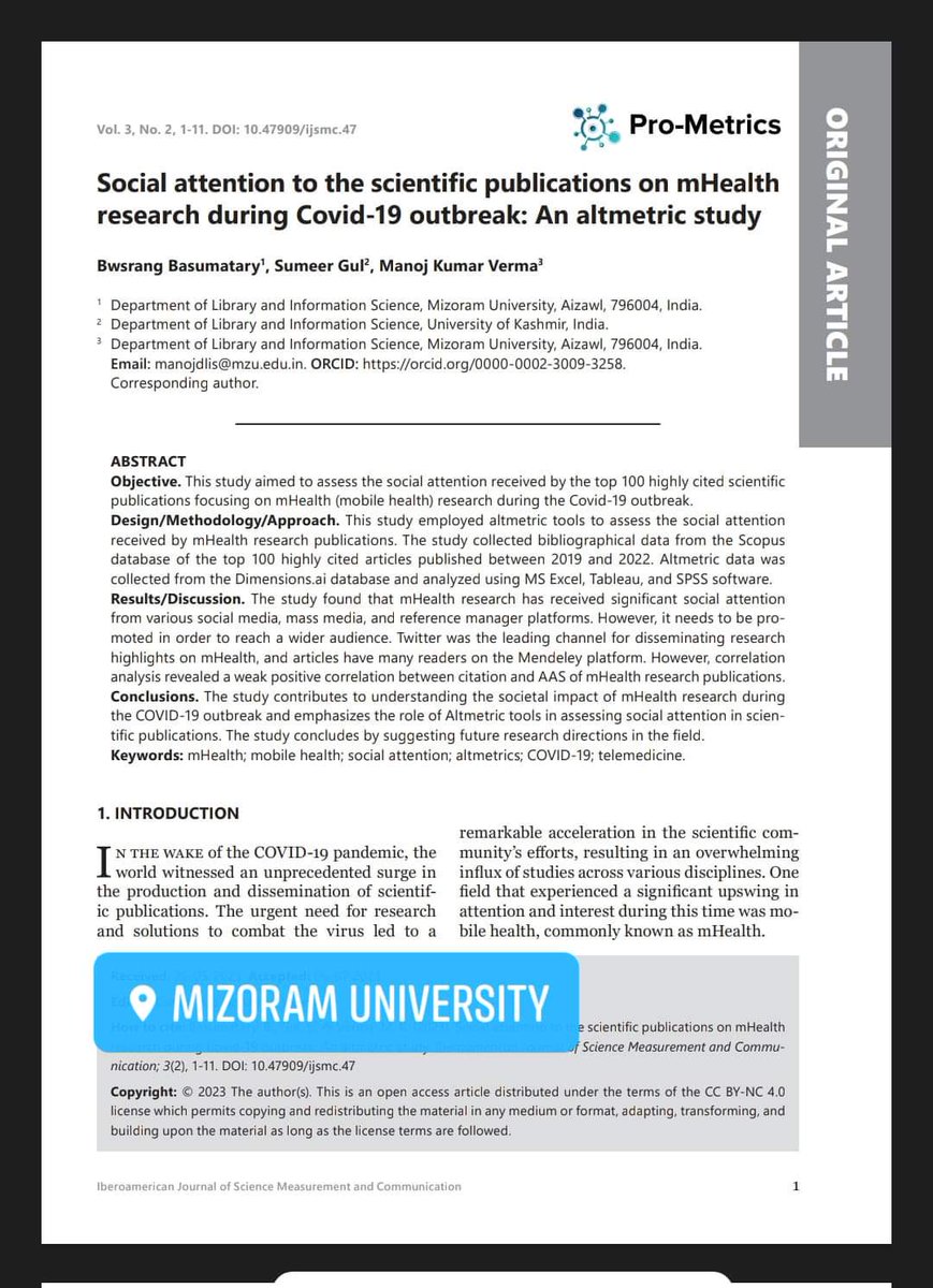 bwsrang's tweet photo. Read our new article “Social attention to the scientific publications on mHealth research during Covid-19 outbreak: An altmetric study”. This study explored how mobile health (mHealth) research garnered attention on socialmedia during Covid19 pandemic.
https://t.co/V8RuOswXeE… https://t.co/qcZ6XOlqr5