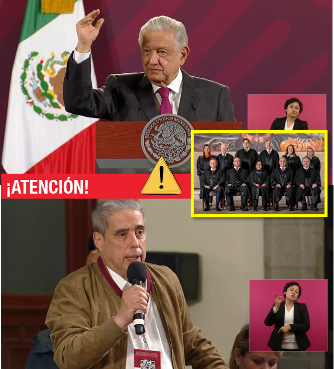 elgatopolitico_'s tweet photo. 🔴🔴Atención
AMLO anuncia que está de acuerdo con la propuesta de los diputados de Morena de quitarles 25 mil millones de pesos al presupuesto del corrupto Poder  Judicial:
"Si van a hacer un ajuste, dejen lo sustancial, que no se afecte lo que tiene que ver los procesos judiciales, pero hay que que cortarle el copete de privilegios. Se puede cortar", dijo.
#Mañanera #ConferenciaPresidente