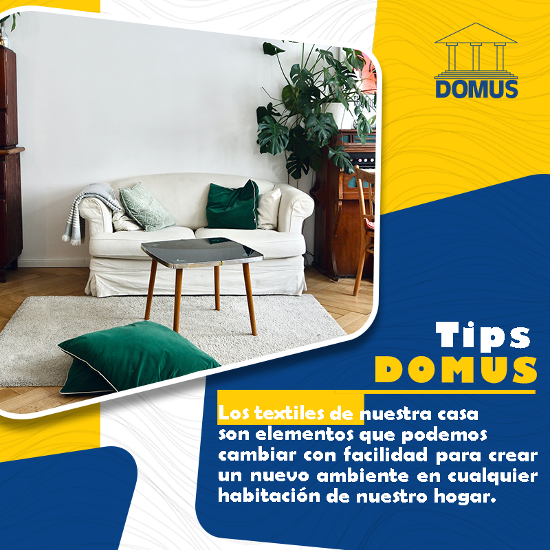 inmodomus's tweet photo. 🟡Los #textiles de nuestra #casa 🏠 como las cortinas, fundas, cojines, sábanas y alfombras son elementos que podemos cambiar con facilidad para crear un nuevo ambiente en cualquier #habitación de nuestro #hogar. 😉

#InmobiliariaDOMUS #TipsDOMUS #Mérida #España #decoraciónhogar https://t.co/Sa0m2KnCyn