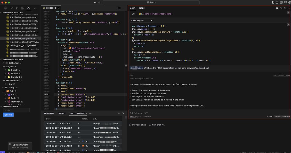 hacker_'s tweet photo. Finding vulnerabilities got easier.

Pair @WeaselJs + Cursor by @anysphere.

Javascript analysis will never be the same https://t.co/5Z8oVNLN5G