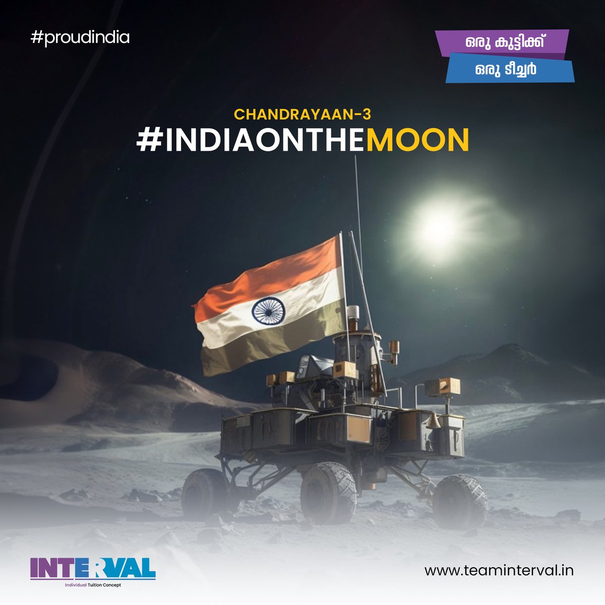 IntervalTeam's tweet photo. Chandrayaan 3 Making a Mark on the Lunar Soil Today 🌕

A Giant Leap for India🇮🇳
.
@intervalTeam
.
#proudindian #india #proud #moon #moonlight #chandrayaan3 #gslv #gslvmk3 #indian #isro #isro🚀 #vikramlander #rover https://t.co/UFiS1j1WX1