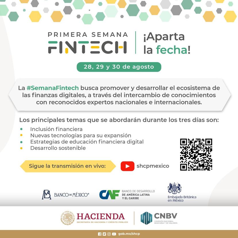 value_fam's tweet photo. El @Banxico, la @Hacienda_Mexico, la @cnbvmx, el @AgendaCAF y la @UKinMexico, te invitan a la PRIMERA SEMANA FINTECH, la cual se llevar a cavo del 28 al 30 de agosto de 2023.

Sigue la transmisión en: https://t.co/jIbrDRIpL6.
#SemanaFintech #CNBV #Banxico #UKinMéxico #Fintech https://t.co/csw6U9znr3