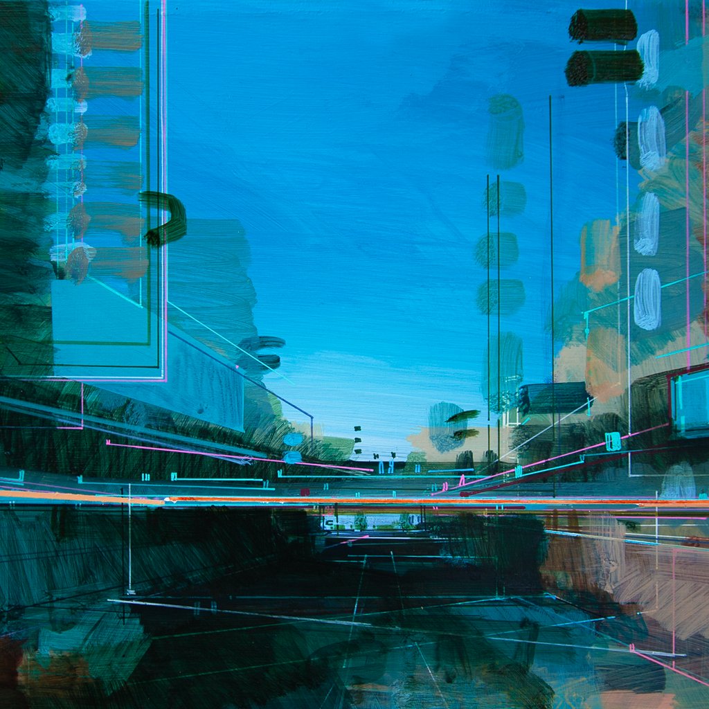 FarrellartVR's tweet image. Underpass, 2023, Acrylic on Copper. I am using #oldholland oils today to add the final touches to this painting on #copper. 
#art #oilpainting #spatialpainting  #london #acrylicpainting #poscapens #goldenacrylics #urbanpainting #painterlygestures #christopherfarrell #londonart